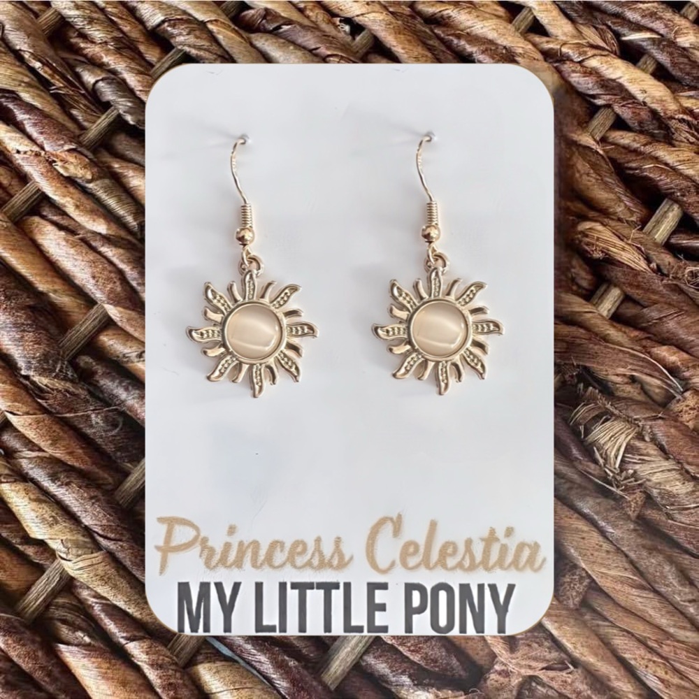 New Handmade Dangle Earrings Inspired by “Princess Celestia” (My Little Pony)(V1